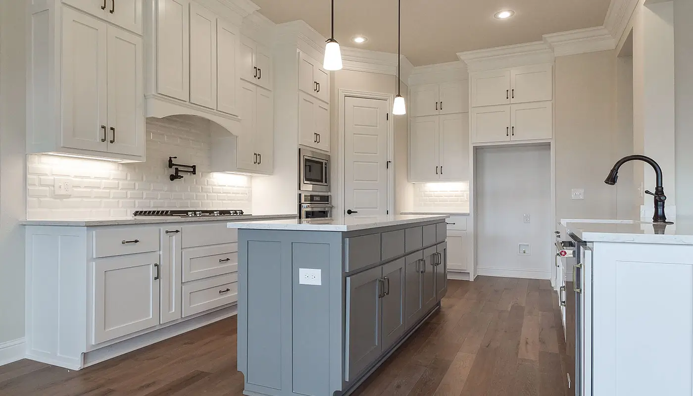 kitchen island in design studio